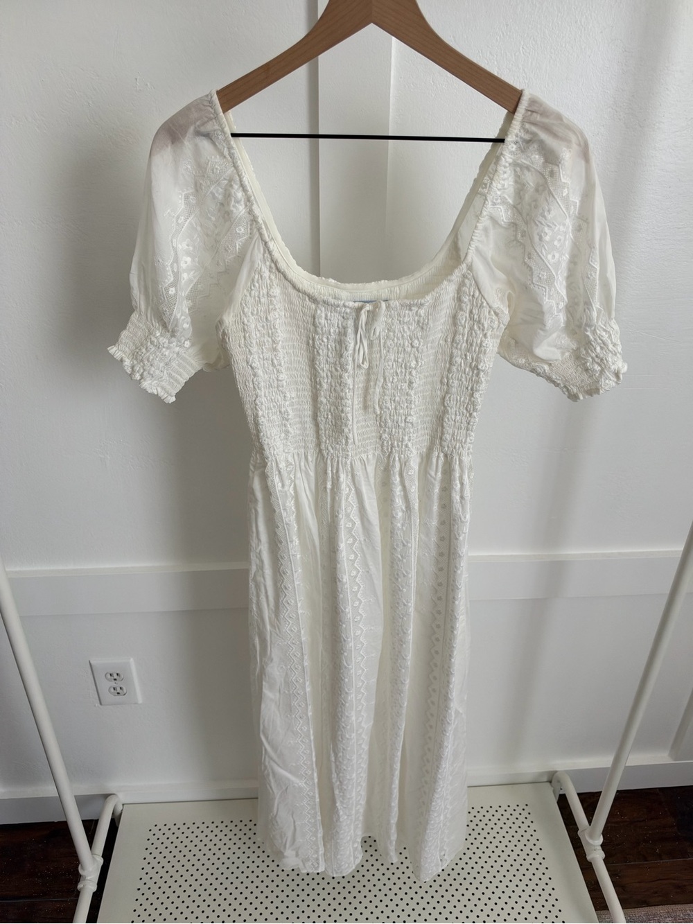 Hill House Madeline Nap Dress White Broderie Voile - Picture 3 of 5